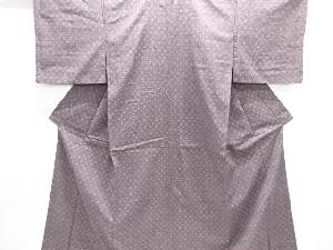 絣柄織り出し手織り紬着物